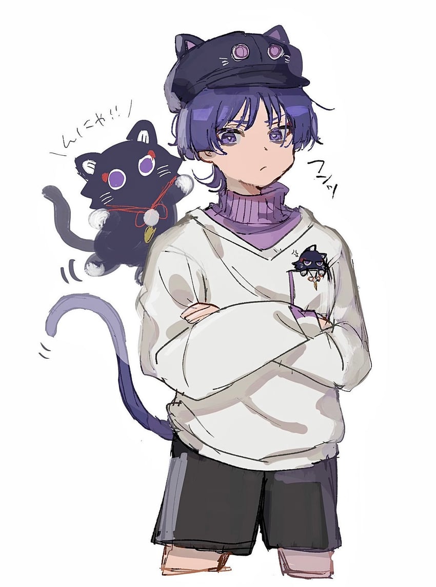 scaramouche and wanderer (genshin impact) drawn by tokodenashi