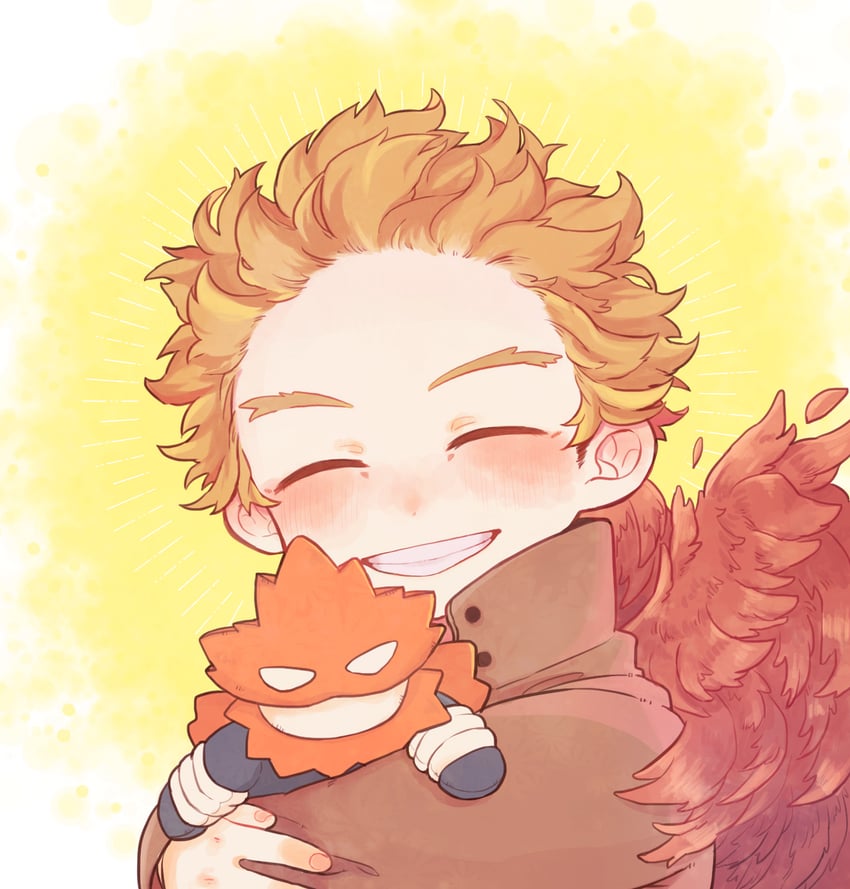 endeavor and hawks (boku no hero academia) drawn by cumatarou