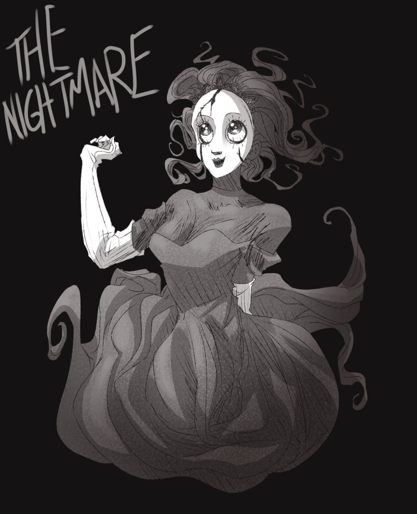 princess and the nightmare (slay the princess) drawn by saffi_chan
