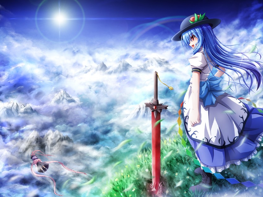 hinanawi tenshi and nagae iku (touhou) drawn by akashio_(loli_ace)