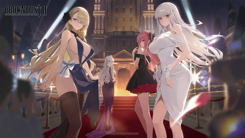 wilhelmina, liberta, michaela, and blade (brown dust and 1 more) drawn by xi_xeong