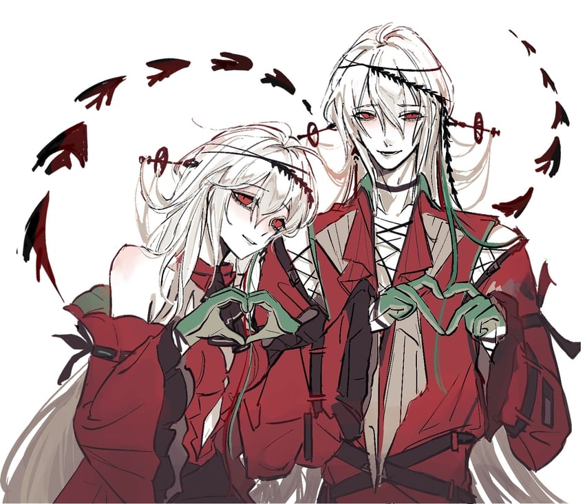 skadi and skadi the corrupting heart (arknights) drawn by aaa_shenmi_zuo_fan_ren