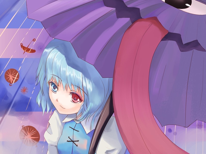 tatara kogasa (touhou) drawn by mike_(hinemosuk)