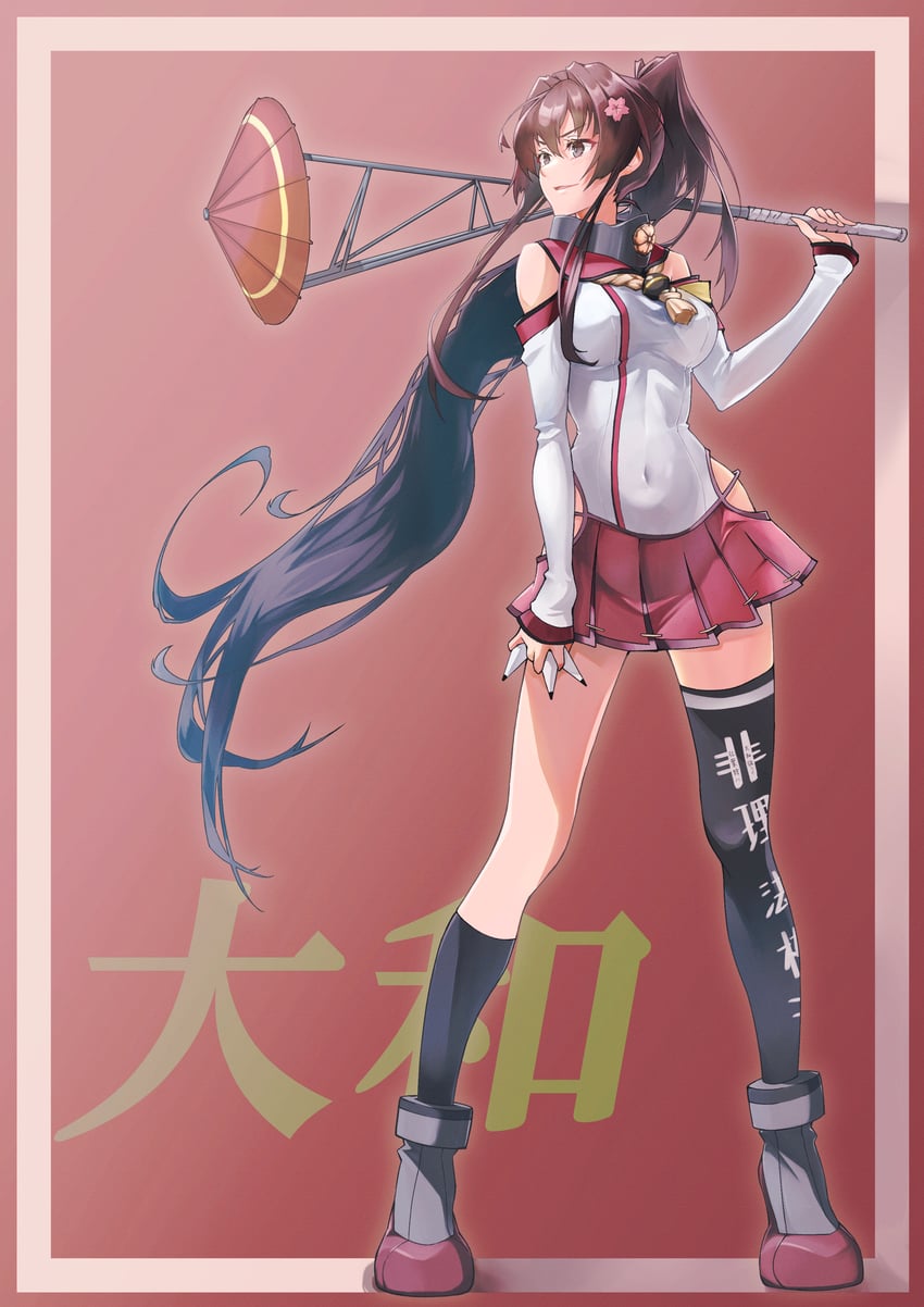 yamato and yamato kai (kantai collection) drawn by echo-kilo