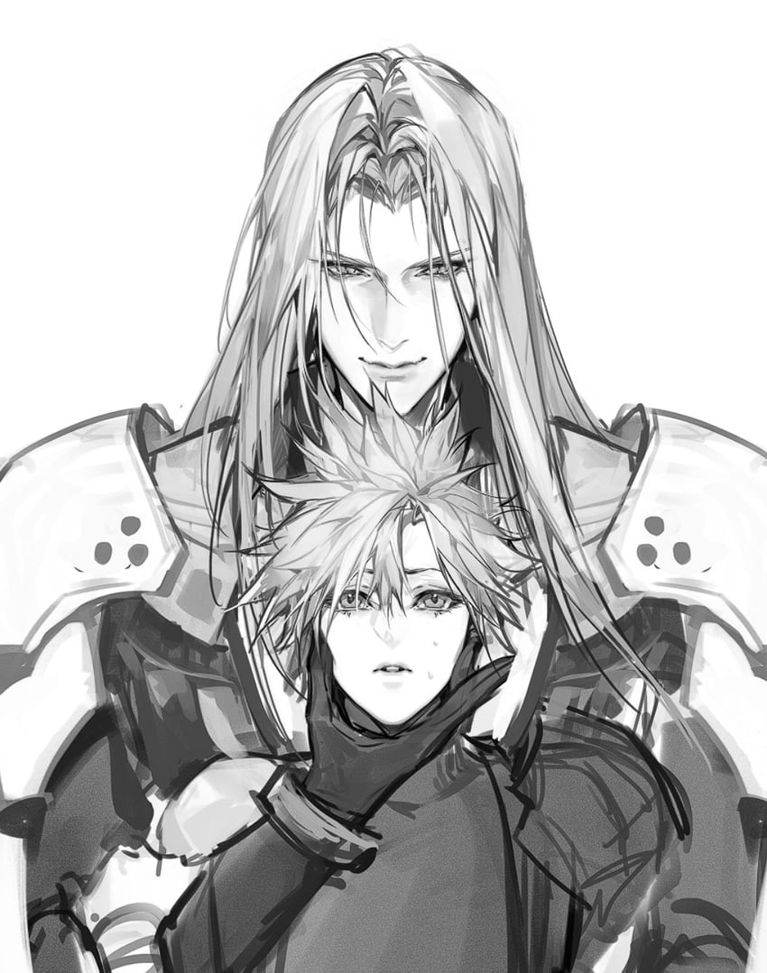 cloud strife and sephiroth (final fantasy and 1 more) drawn by tiandayu2022