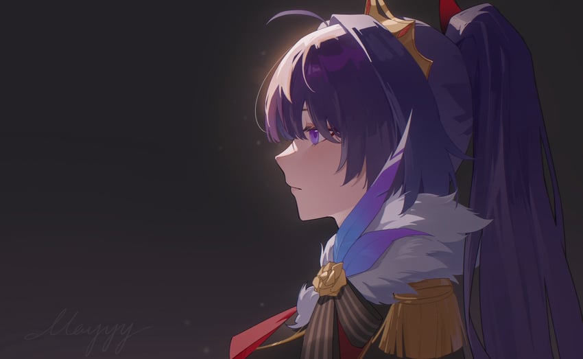 raiden mei (honkai and 1 more) drawn by mayyy