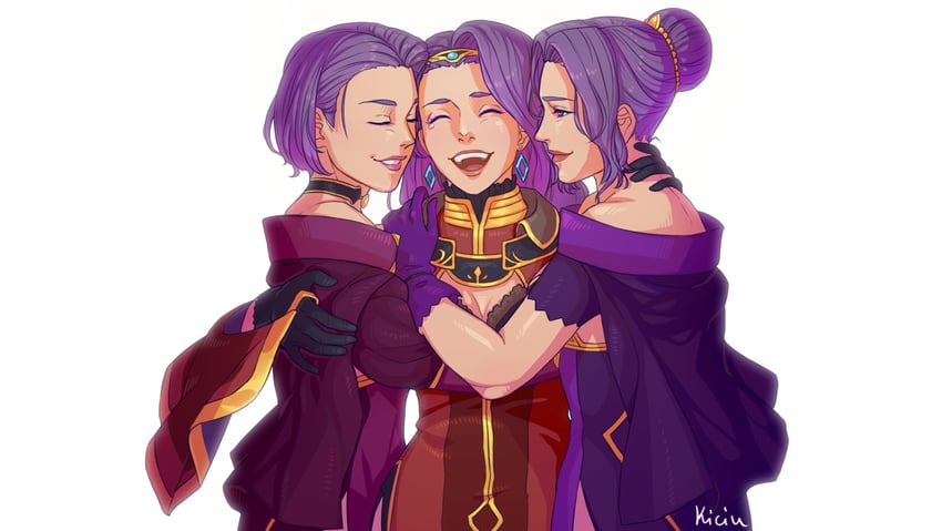sonya, hestia, and marla (fire emblem and 1 more) drawn by bootlegkiciu