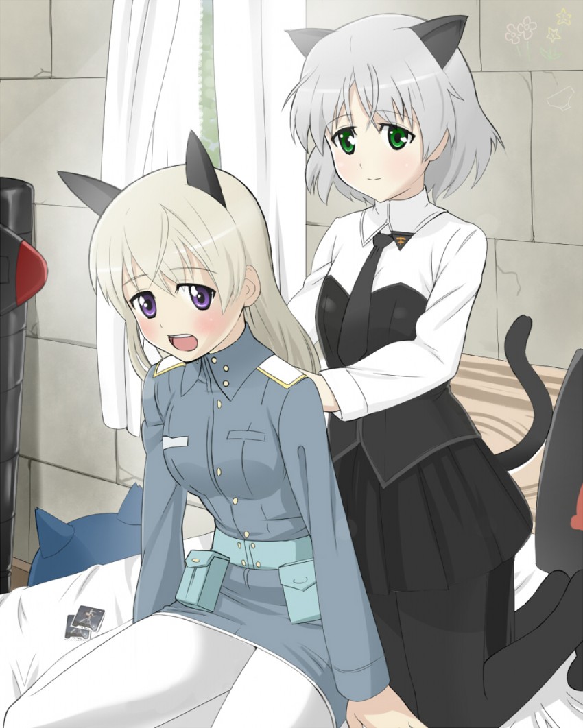 sanya v. litvyak and eila ilmatar juutilainen (world witches series and 1 more) drawn by aki_(d071026m)