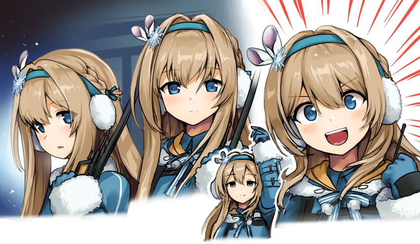 suomi (girls' frontline and 1 more) drawn by ebizome