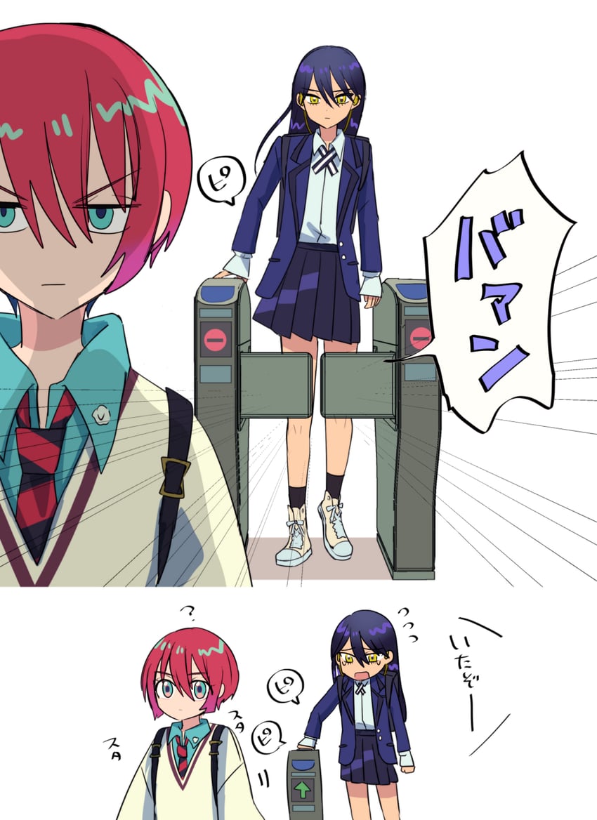 amate yuzuriha and nyaan (gundam and 1 more) drawn by numachi_doromaru
