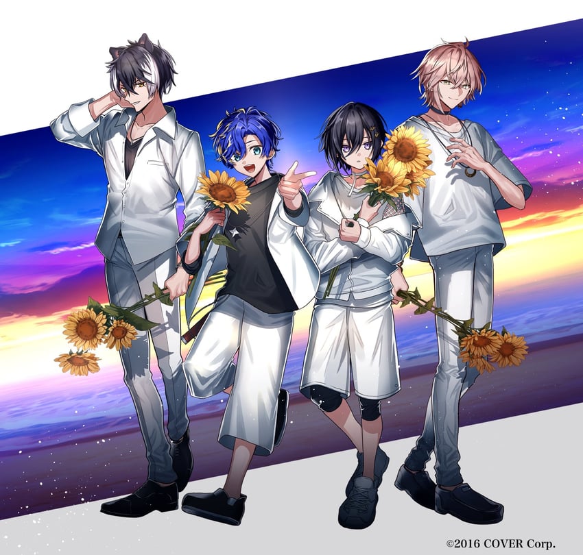 kageyama shien, astel leda, kanade izuru, and rikka (holostars and 1 more) drawn by odayakao