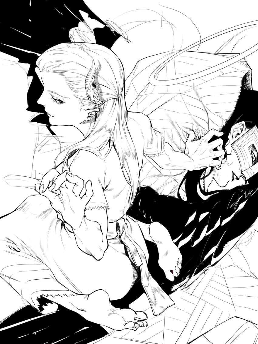 lucifer, mastema, and louisa ferre (shin megami tensei and 1 more) drawn by ts_kaleidoscope