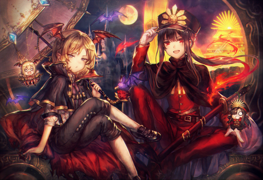 oda nobunaga, oda nobukatsu, vampy, and veight (fate and 5 more) drawn by shigaraki_(strobe_blue)