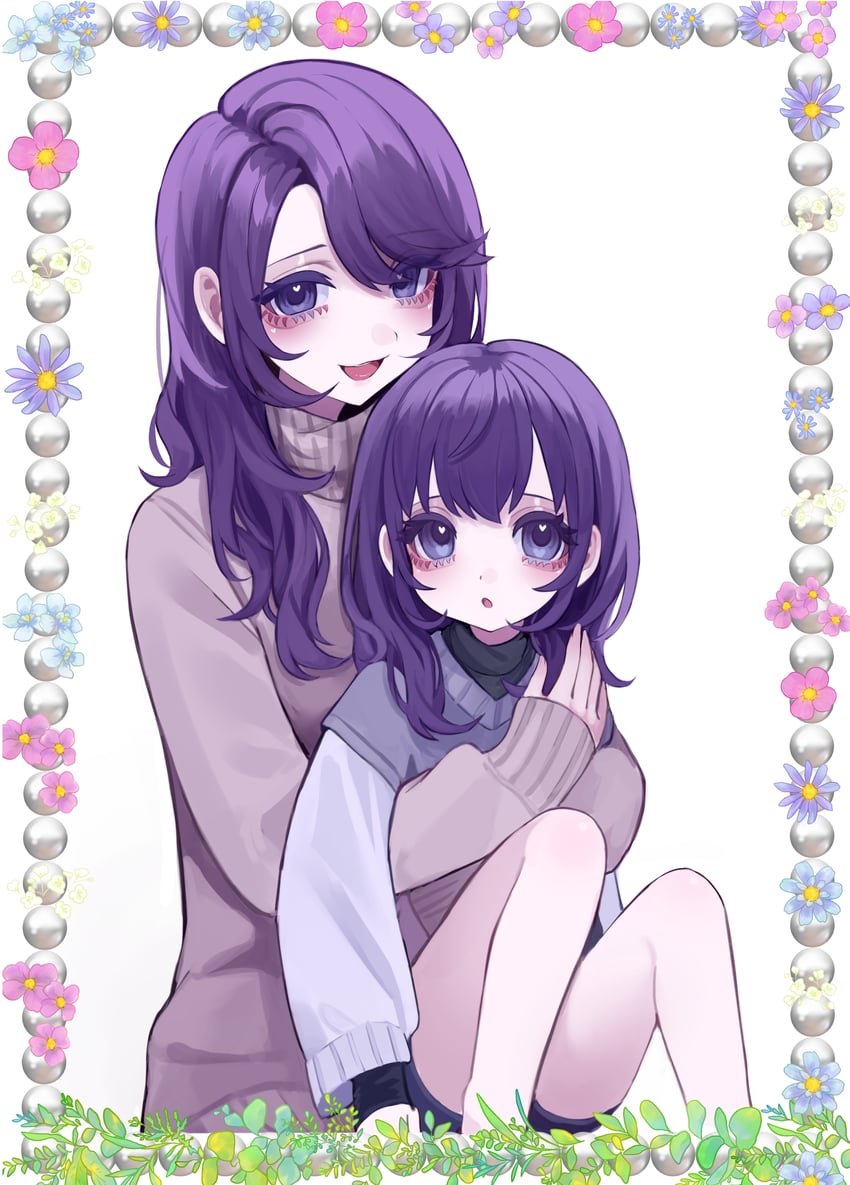 asahina mafuyu and asahina mafuyu's mother (project sekai) drawn by jishou_210