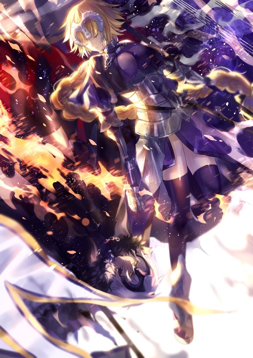 jeanne d'arc and jeanne d'arc alter (fate and 1 more) drawn by tsugutoku