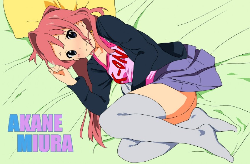 miura akane (k-on! and 1 more) drawn by horiguchi_yukiko and kenshin_(pixiv27850)