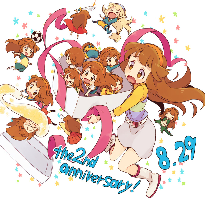 nanobana kinako (inazuma eleven go and 2 more) drawn by ebo
