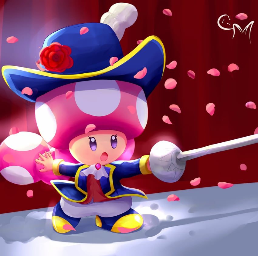 princess peach, toadette, and swordfighter peach (mario and 1 more) drawn by cookiemixtle