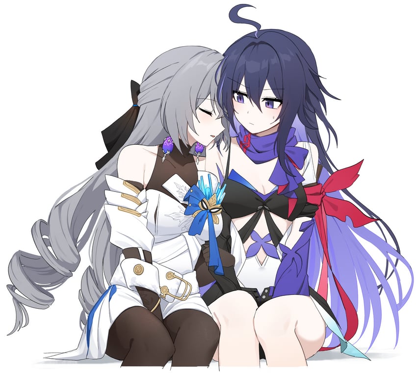 bronya rand and seele (honkai and 1 more) drawn by lix_(iroiro3843)