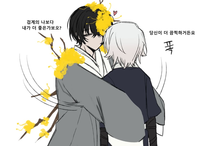 faust and yi sang (project moon and 1 more) drawn by sp0i0ppp