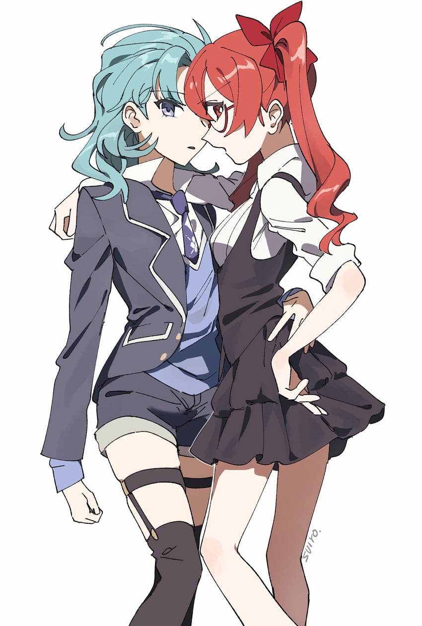 frederica nikola tesla and lieserl albert einstein (honkai and 1 more) drawn by uehara_suiyo
