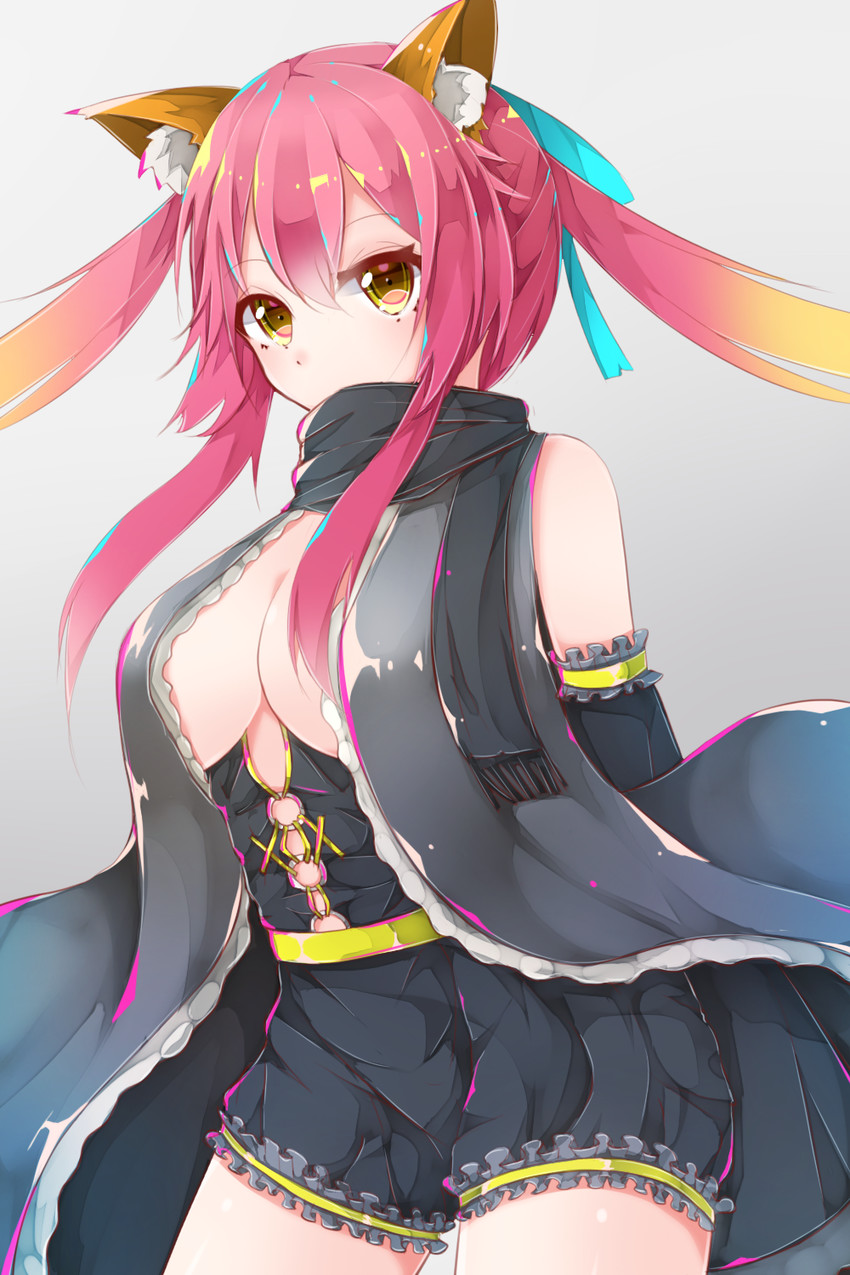 tamamo and tamamo no mae (fate and 2 more) drawn by amepon