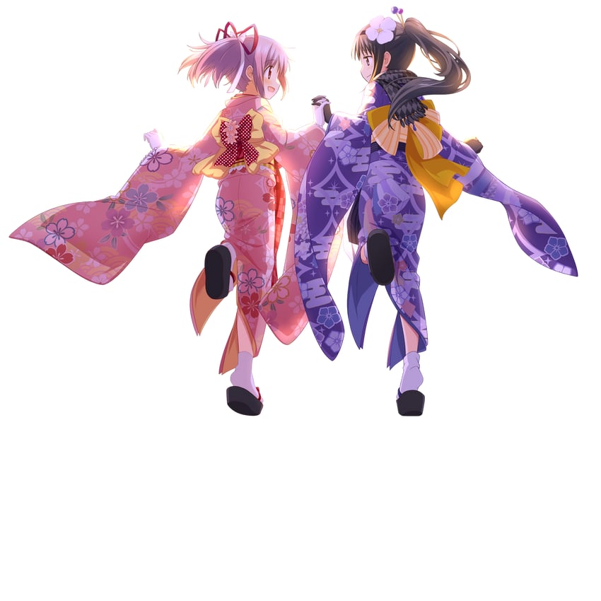 akemi homura and kaname madoka (mahou shoujo madoka magica and 1 more)
