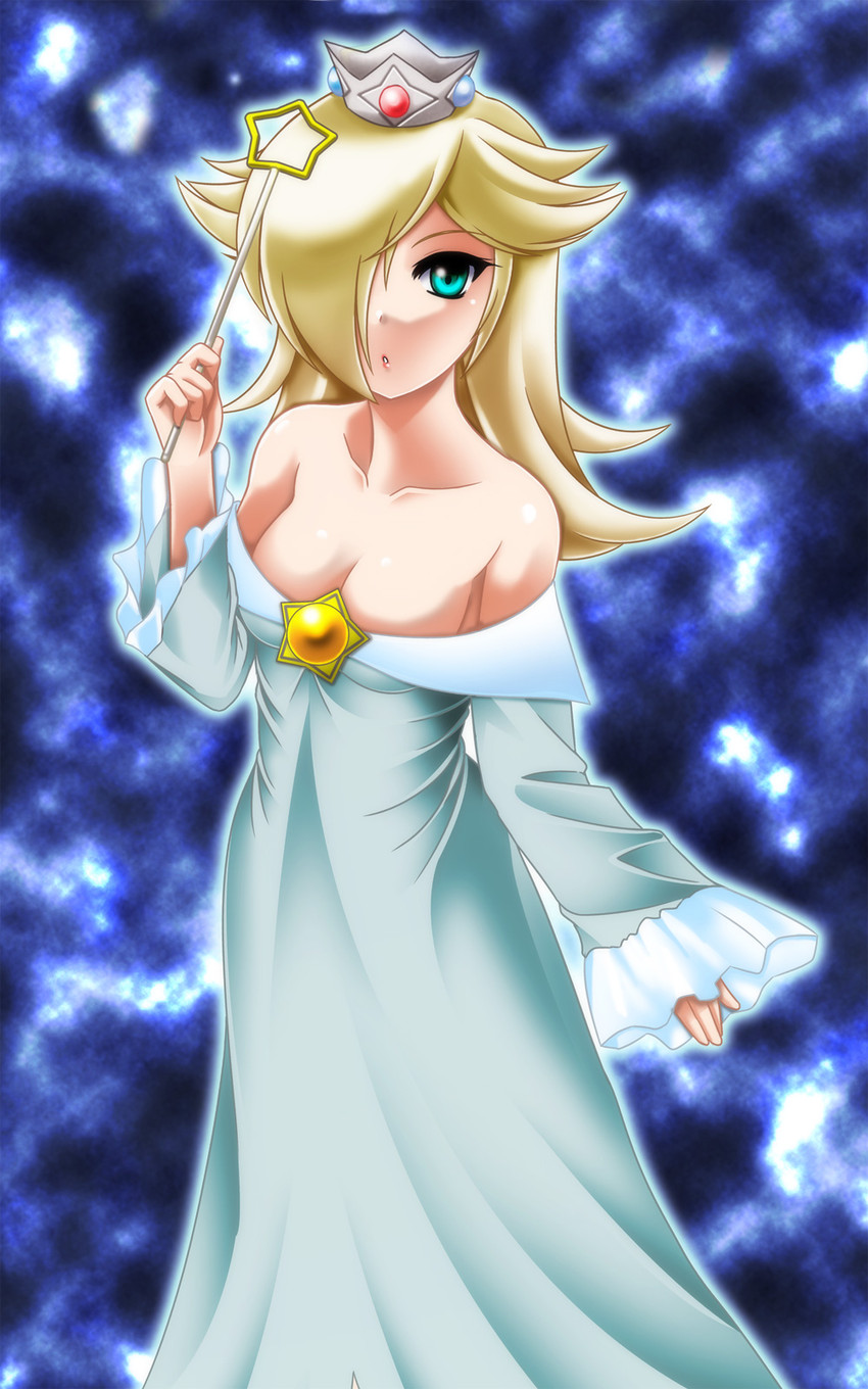 rosalina (mario and 1 more) drawn by hakkai