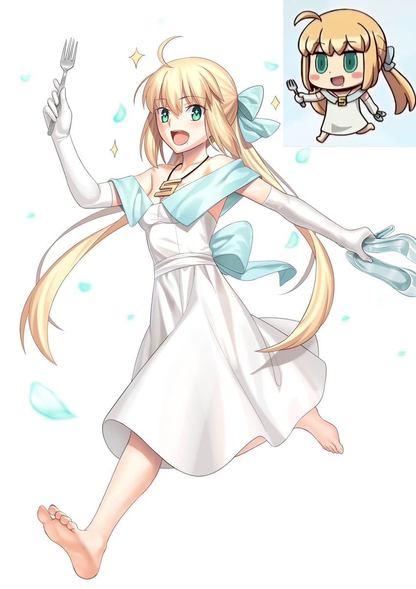 artoria pendragon and artoria caster (fate and 2 more) drawn by besmiled and riyo_(lyomsnpmp)