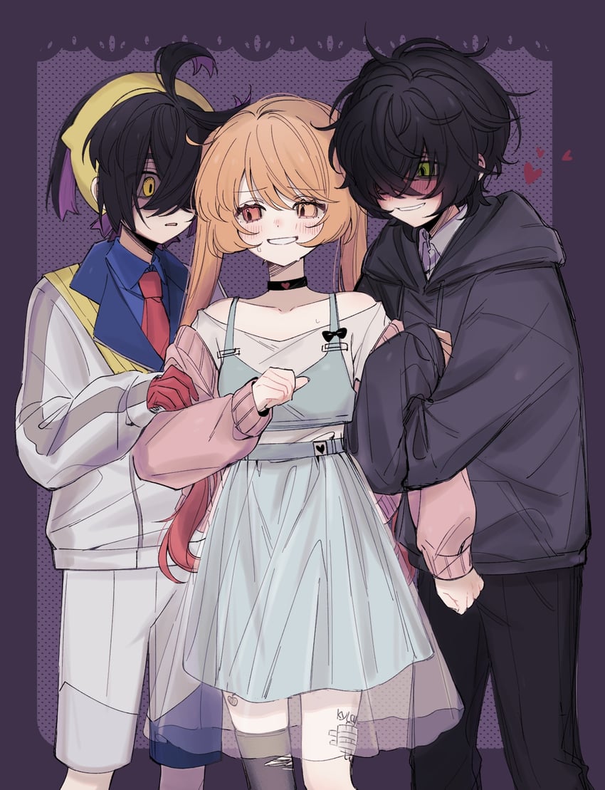kieran and kylar (pokemon and 2 more) drawn by akya_(ajwg4227)