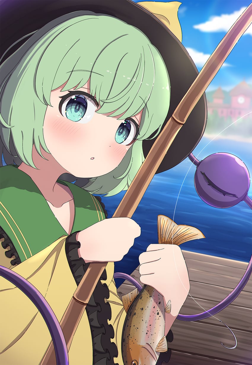 komeiji koishi (touhou and 1 more) drawn by tim_1127