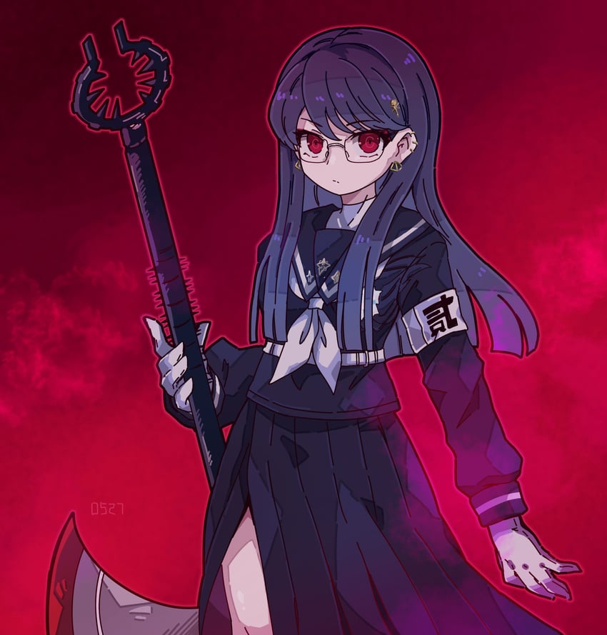 shizuhara hiruko (the hundred line -last defense academy-) drawn by kedamamax