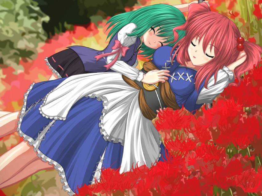 shiki eiki and onozuka komachi (touhou) drawn by mi_(no_hito)