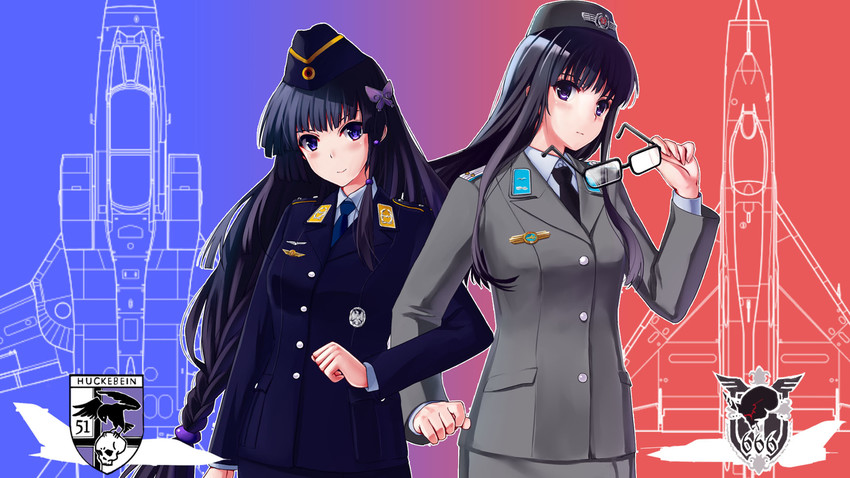 gretel jeckeln and circe steinhoff (muv-luv and 2 more) drawn by mizuki_(mizuki_ame)