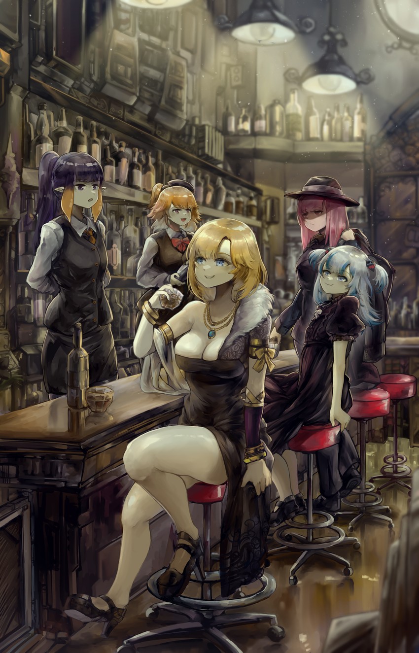 gawr gura, mori calliope, ninomae ina'nis, takanashi kiara, and watson amelia (hololive and 1 more) drawn by vyragami