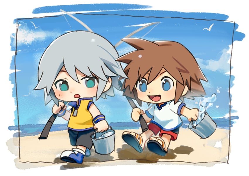 sora and riku (kingdom hearts and 1 more) drawn by neku_646611