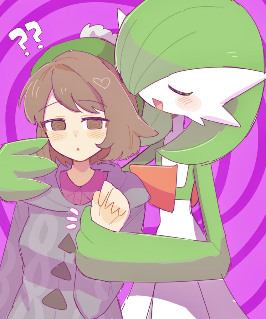 gardevoir and gloria (pokemon and 1 more) drawn by han0579