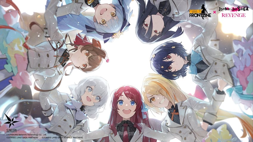 konno junko, minamoto sakura, mizuno ai, nikaidou saki, hoshikawa lily, and 2 more (girls' frontline and 1 more)