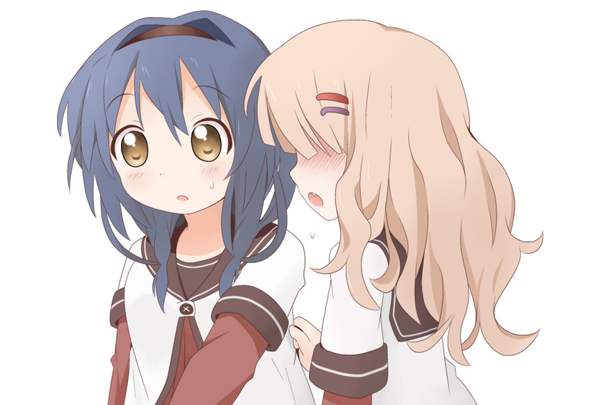 oomuro sakurako and furutani himawari (yuruyuri) drawn by buchi_(shimauma_kenkyuujo)
