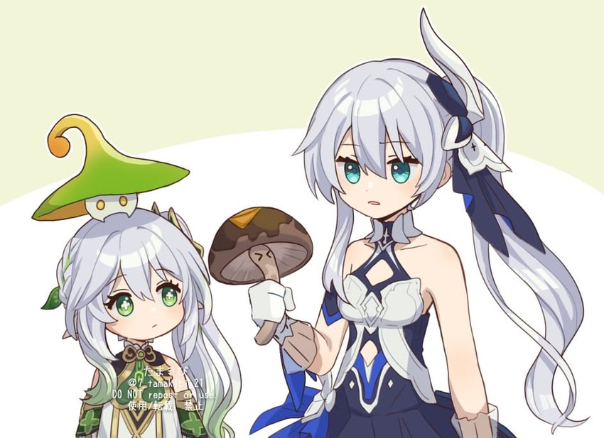 nahida, theresa apocalypse, fungi, tamura yukari, and hualing (genshin impact and 3 more) drawn by corn_kuten