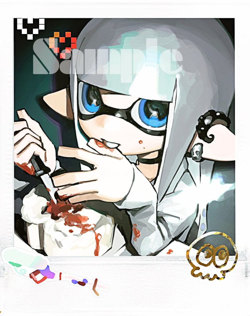 inkling player character and inkling girl (splatoon) drawn by miko_(15476997)