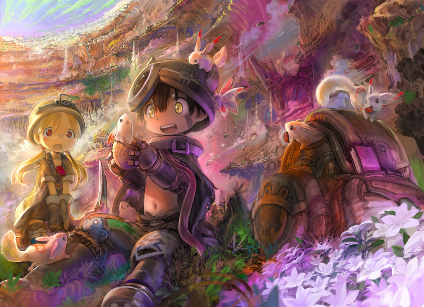 reg and riko (made in abyss) drawn by tsukushi_akihito