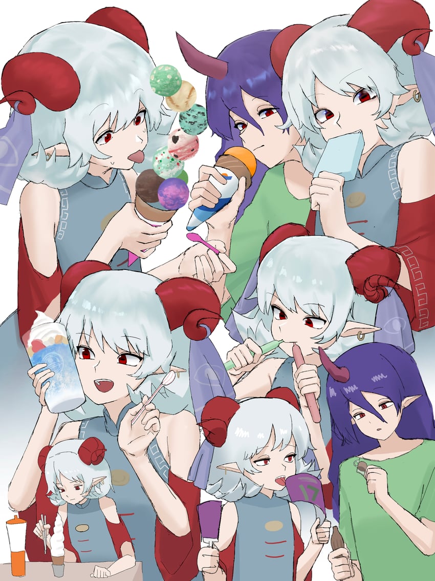 toutetsu yuuma and tenkajin chiyari (touhou) drawn by mori_dobonua_(mordvna)