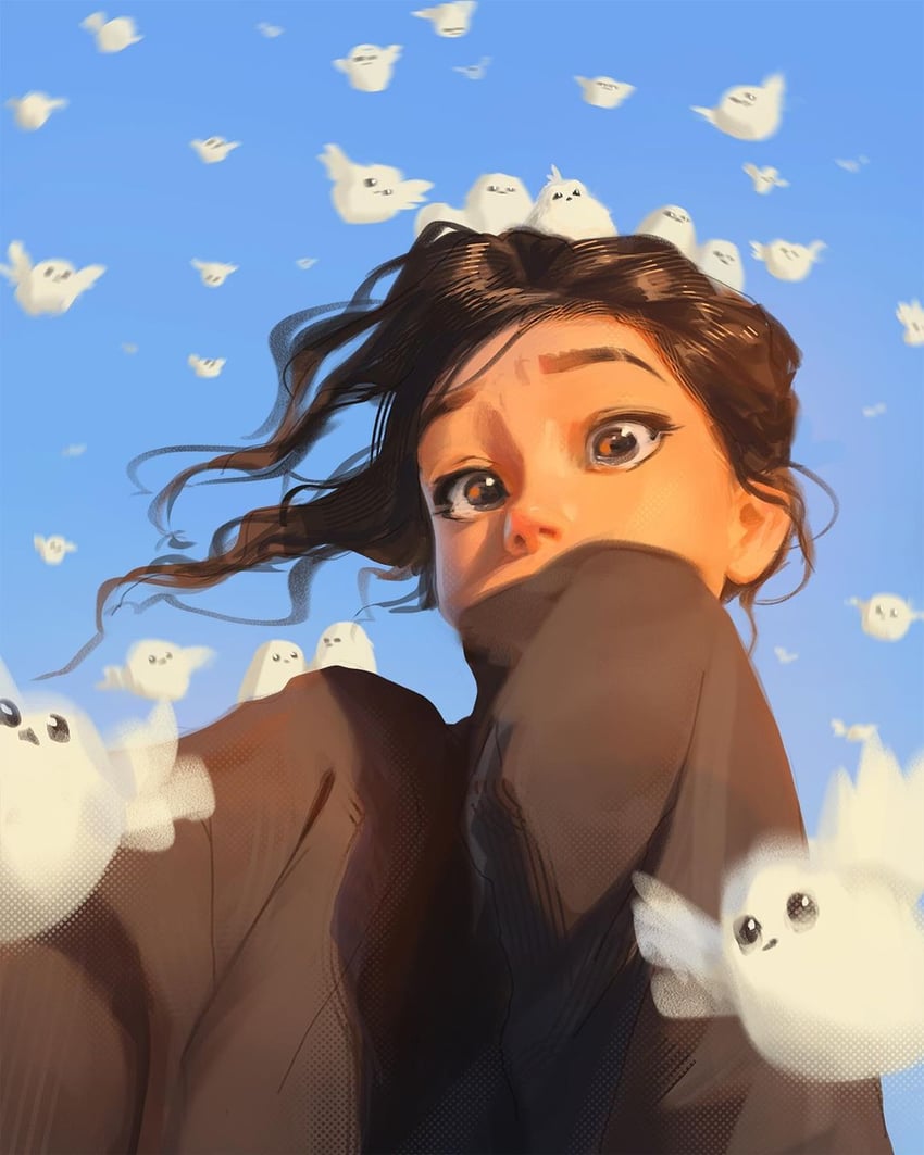 gracie abrams (real life) drawn by sam_yang