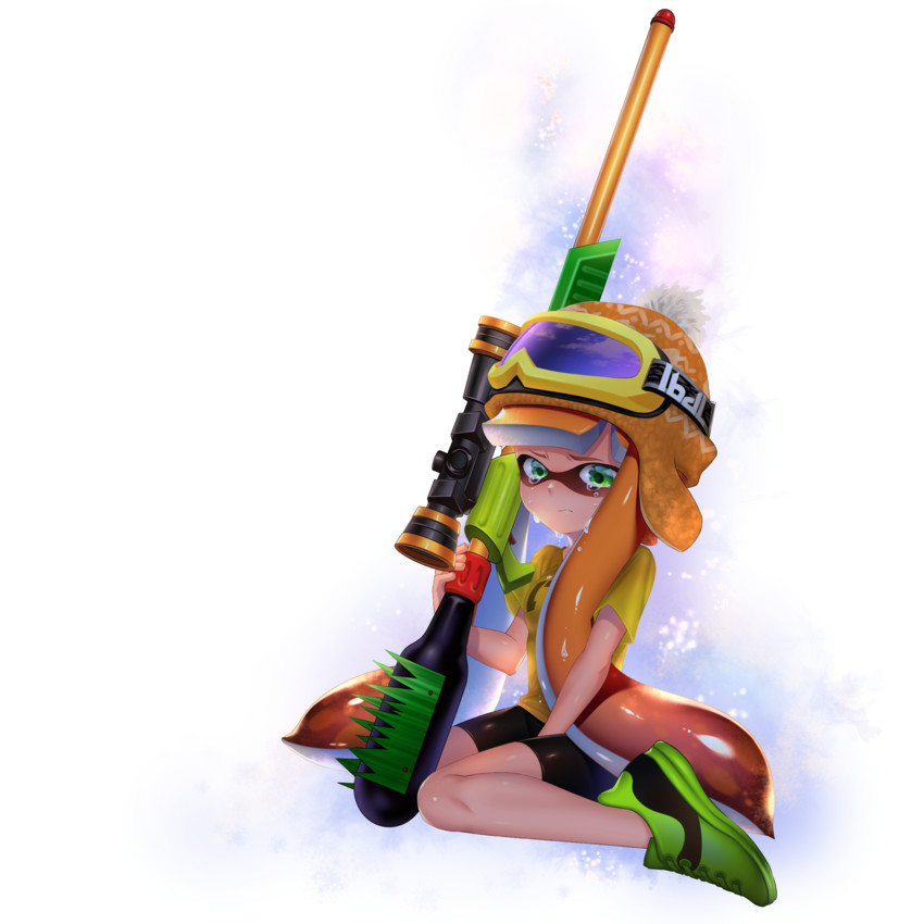 inkling player character and inkling girl (splatoon) drawn by yuitanpo