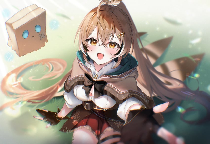 nanashi mumei and friend (hololive and 1 more) drawn by maru_ccy