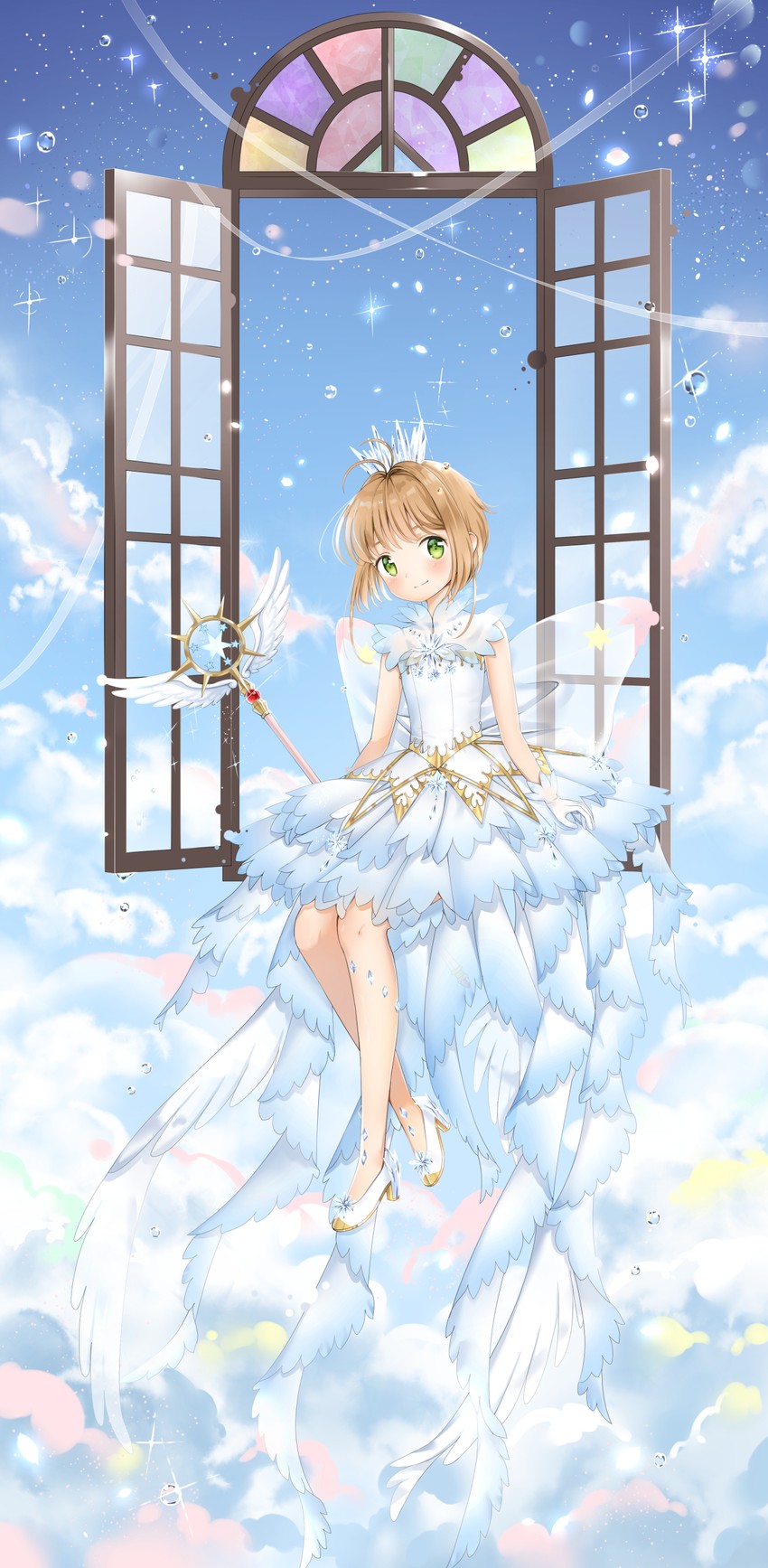 kinomoto sakura (cardcaptor sakura and 1 more) drawn by hoshi_ame