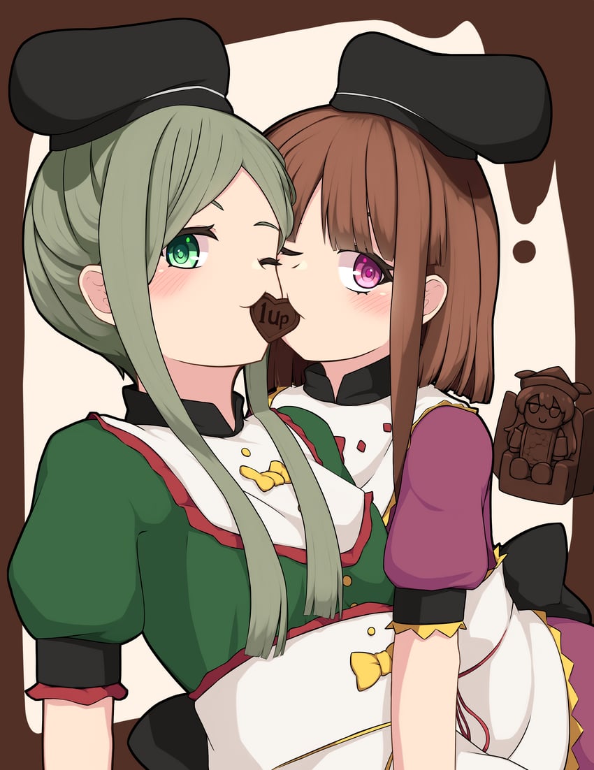 matara okina, nishida satono, and teireida mai (touhou and 1 more) drawn by mashirohiyuki