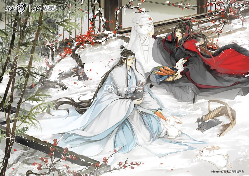 wei wuxian and lan wangji (modao zushi) drawn by wusuoyu566