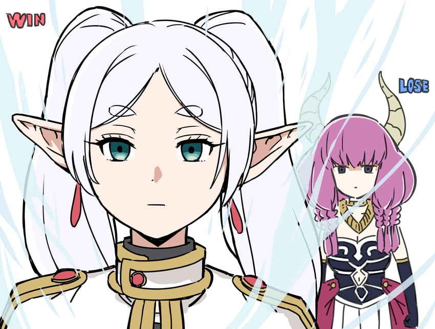 frieren and aura (sousou no frieren) drawn by torako_(toramaru)
